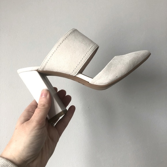 BCBG suede heels
